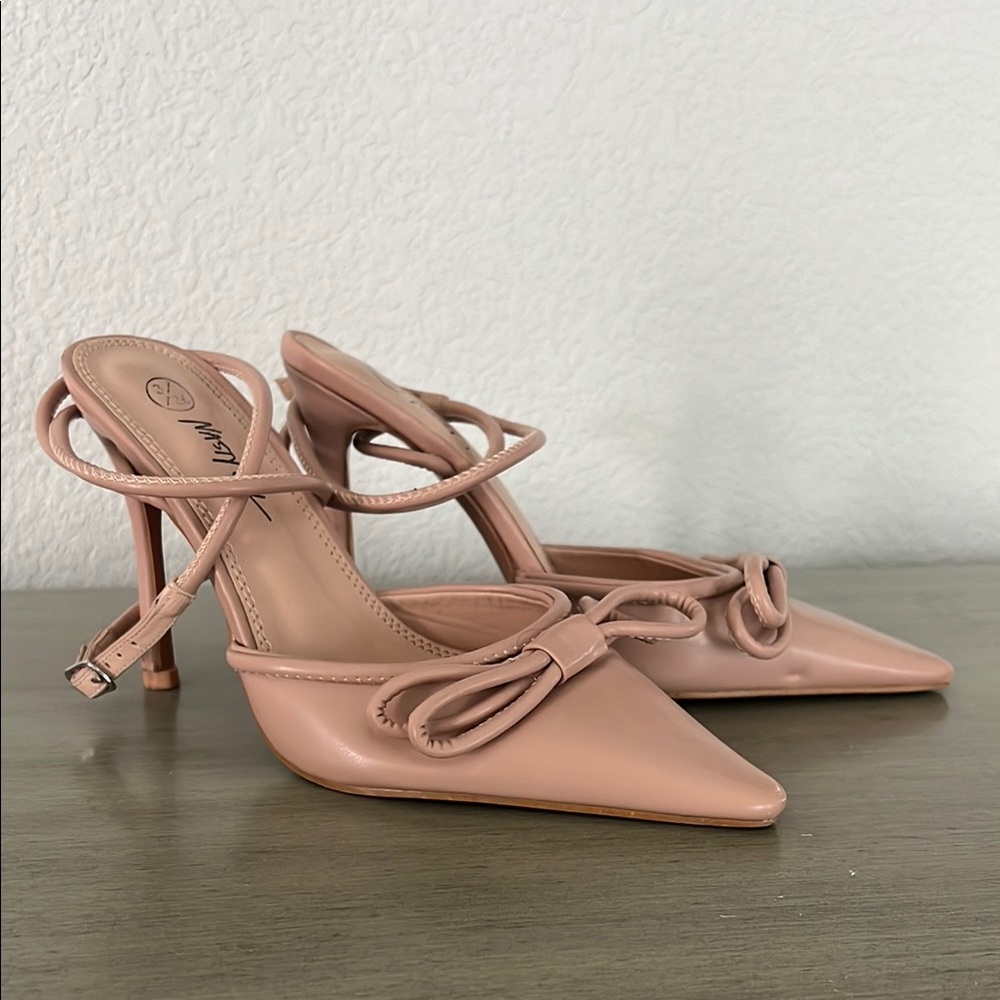 Nasty Gal Pink Strappy Heels